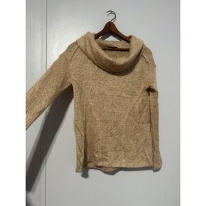 Sanctuary Women's Wine Waffle Knit Cowl Neck Sweater Long Sleeve, XS Thin